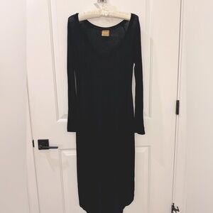 Iconic Norma Kamali Omo mini-maxi modal dress